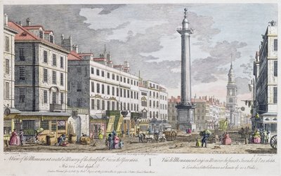 Denkmal errichtet zum Gedenken an das Feuer von London von Giovanni Antonio Canal
